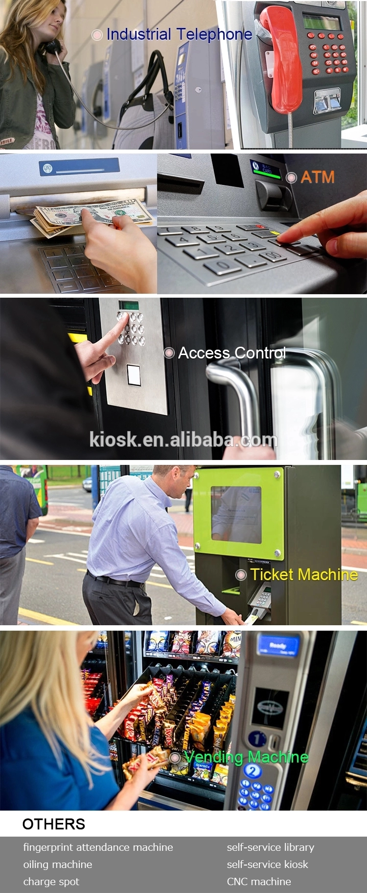 ATM 지불 키오스크 암호화된 핀 패드 (KMY3501B-PCI)