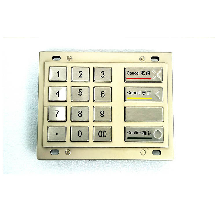 암호화된 atm기 EPP 핀 패드 PCI 4.0 인증 16 키 DES 3DES