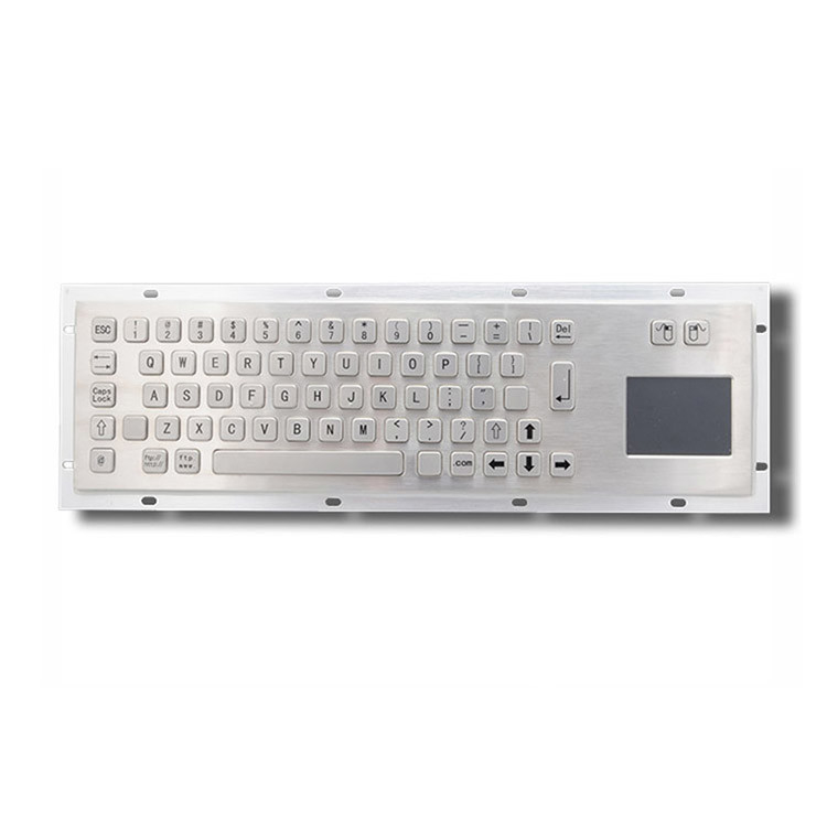 터치패드 가 있는 유선 산업용 키보드 US 레이아웃 앞 패널 크기 392 X 110 mm