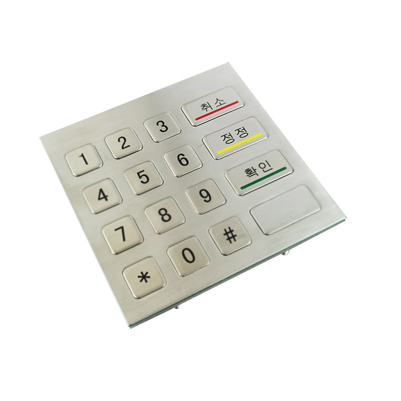 물 막성 스테인리스 스틸 금속 숫자 키보드 100 X 100 mm USB로 자동판매기