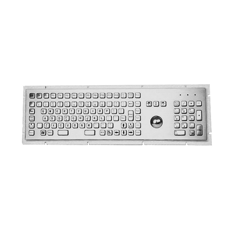 셀프 서비스 키오스크 IP65 방수 스테인리스 스틸 금속 키보드 38mm 트랙볼과 숫자 키보드