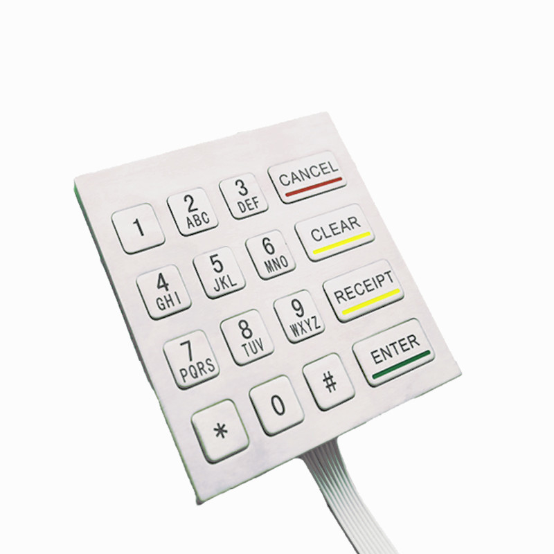 4x4 방수 IP65 스테인리스 스틸 금속 숫자 키보드 셀프 서비스 키오스크 기계