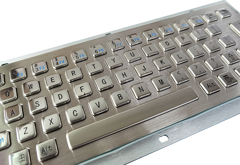 65 키 먼지 막 IP65 의료용 키보드 스테인리스 스틸 금속 키보드 USB 인터페이스