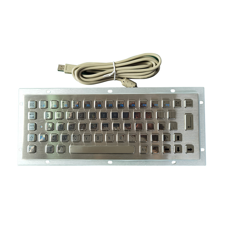 65 키 먼지 막 IP65 의료용 키보드 스테인리스 스틸 금속 키보드 USB 인터페이스